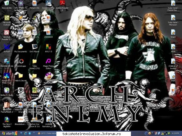 cum arata desktopul vostru akum arata asha arch enemy  