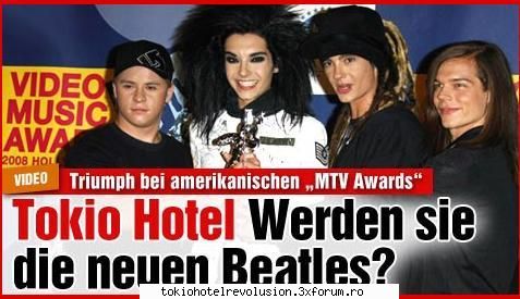 the new beatles? tokio hotel – will they the new beatles? what surprise: our boys from tokio