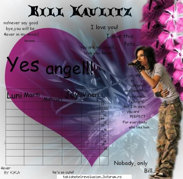 poza preferata billutz! super e!e fapt orar dar..ma rog.. Administrator Fanclub