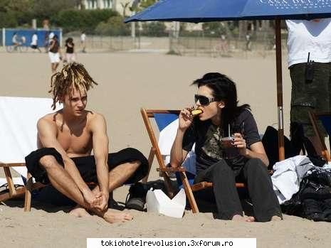 Bill&Tom la plaja in L.A - Fanele Tom pregatiti'va!Eu nu m'am pregatit si - Arhiva Privata / Private Archive