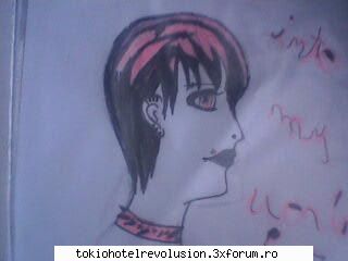 Desene facute DOAR DE MINE - anime goth girl, desen neinspirat - Fan Art