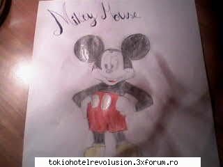 Desene facute DOAR DE MINE - mikey mouse, insipirat dintr-o fotografie micuta - Fan Art