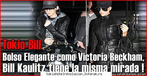 Noutati - Bill isi tine geanta la fel ca victoria beckham :x - Bill Kaulitz